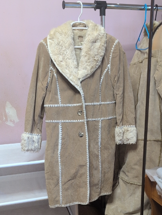 Wilsons Leather Jackets & Blazers - Wilson Leather Coat with Embossed Logo Detail